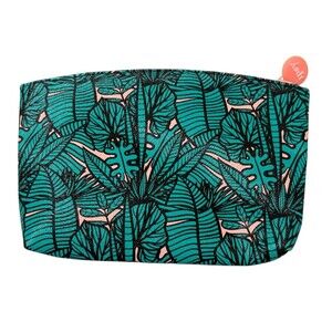 Ipsy Make Up Pouch Glam Tropical Leaf Pattern Island Style July 2019